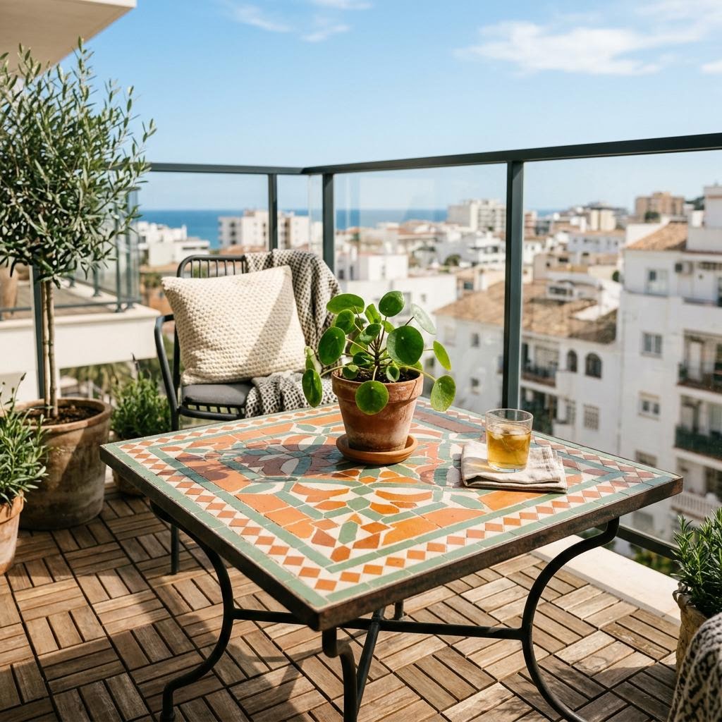 Rectangular mosaic tables