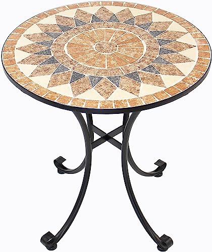 FRANK FLECHTWAREN Mosaic table Ø 70 × 76 cm