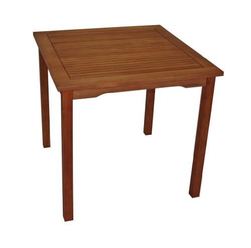 DEGAMO Bistrobord i trä Lago · 75 × 75 cm