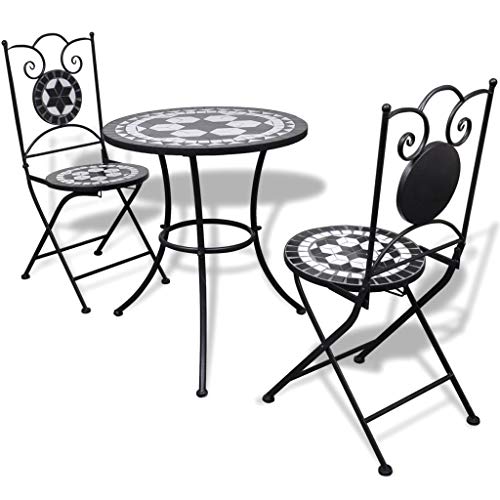 Tidyard Mosaic bistro set 3