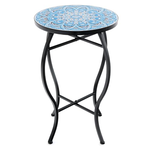 RELAX4LIFE Mosaic side table Ø 35 × 54,5 cm