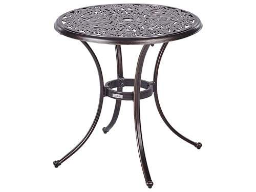 Beliani Tavolo bistrot in alluminio 68 × 68 × 70 cm