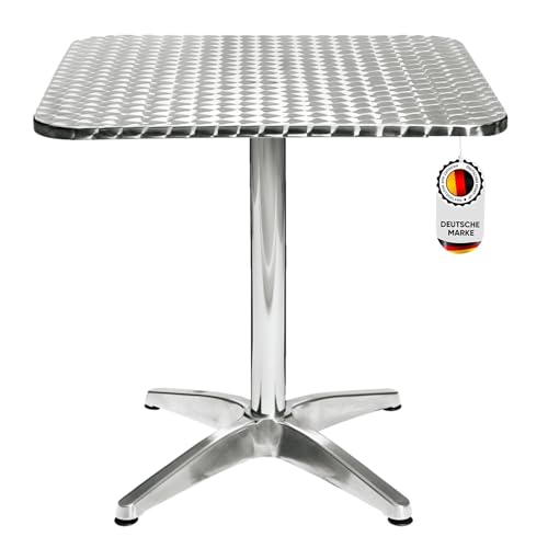 Acht & Acht Tavolo bistrot in alluminio 80 × 80 × 72 cm